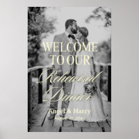 Custom Photo Rehearsal Dinner Welcome