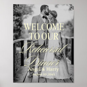Custom Photo Rehearsal Dinner Welcome Poster