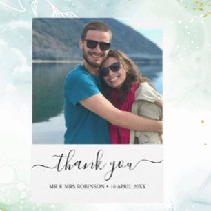 Custom Photo Relaxed Wedding thank you Theme