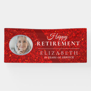 Custom Photo Retirement Party Banner
