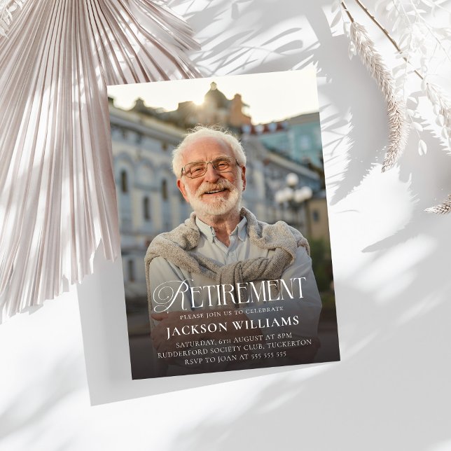 Custom Photo Retirement Party Invitation (Creator Uploaded)