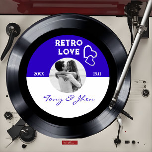 Custom Photo Retro Vinyl Record Wedding Invitation