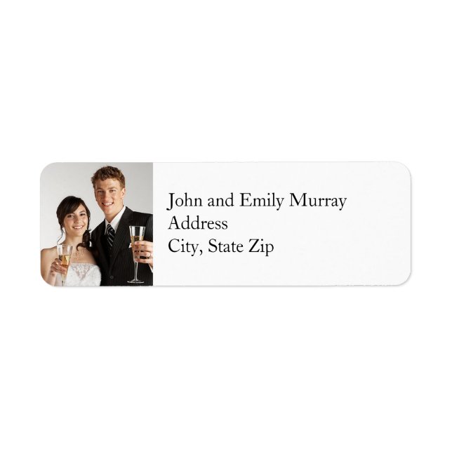 Custom Photo Return Address Labels (Front)