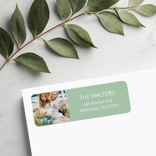 Custom Photo Return Address Labels
