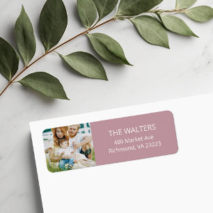 Custom Photo Return Address Labels