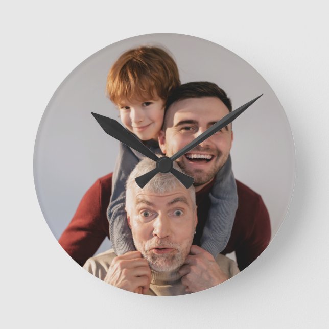 Custom Photo  Round Clock (Front)