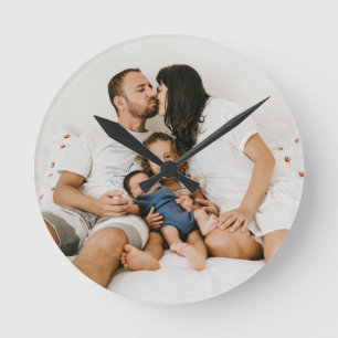 Custom Photo Round Clock