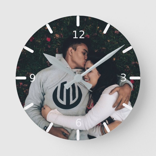 Custom Photo Round Clock (Front)