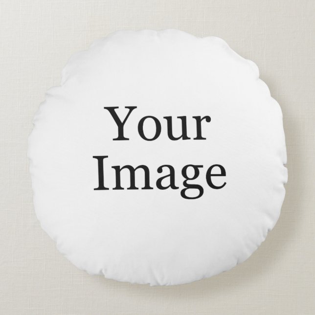 Custom Photo Round Pillow (Front)
