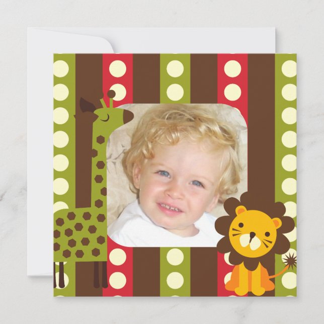 Custom Photo Safari Invitations (Front)