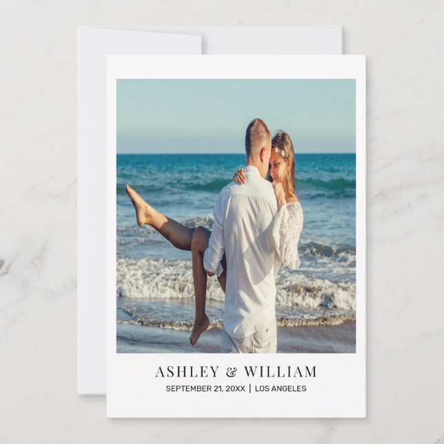 Custom Photo  Save The Date (Front)