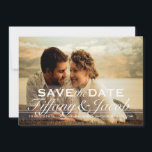 Custom Photo Save the Date Announcement | Two<br><div class="desc">Unique Save the Date,  front featuring couples photo. Easily customisable to fit your occasion. Need help customising this design? Please contact us!</div>