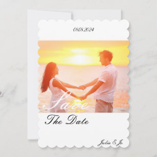 CUSTOM PHOTO SAVE THE DATE CARD