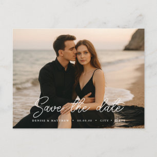 Custom Photo Save the Date Postcard