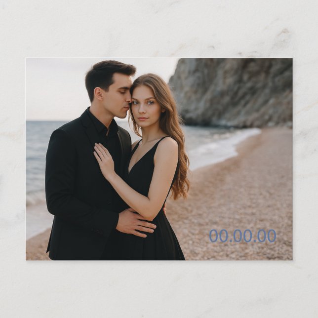 Custom Photo Save the Date Postcard (Front)