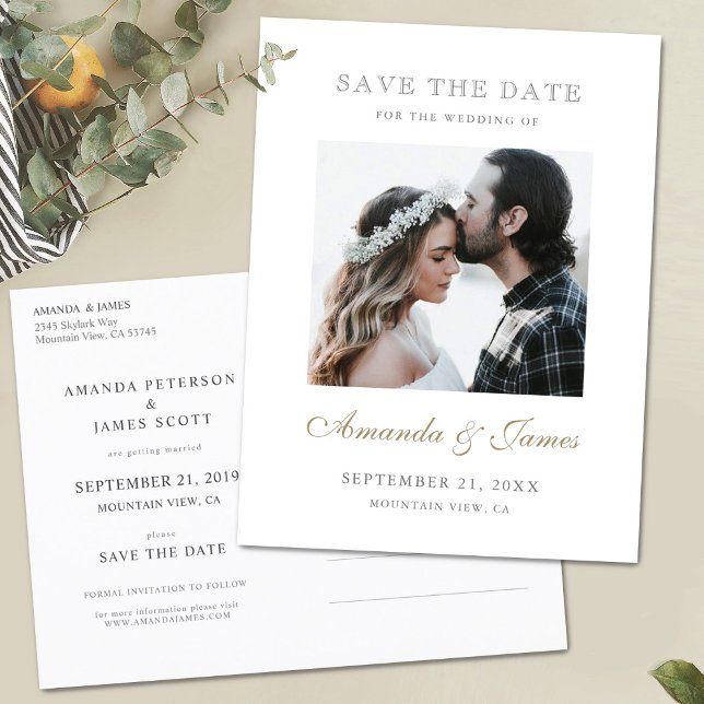 Custom Photo Save the Date Postcard Template (Creator Uploaded)