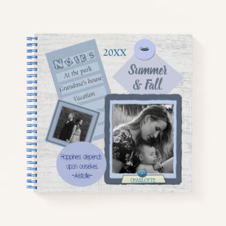 Custom Photo Scrapbook Journal Spiral Notebook