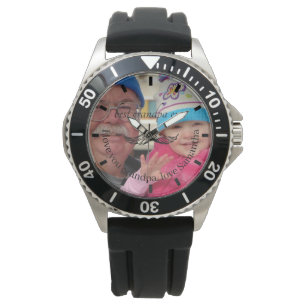 Custom Photo Script Watch   Best Grandpa Ever 
