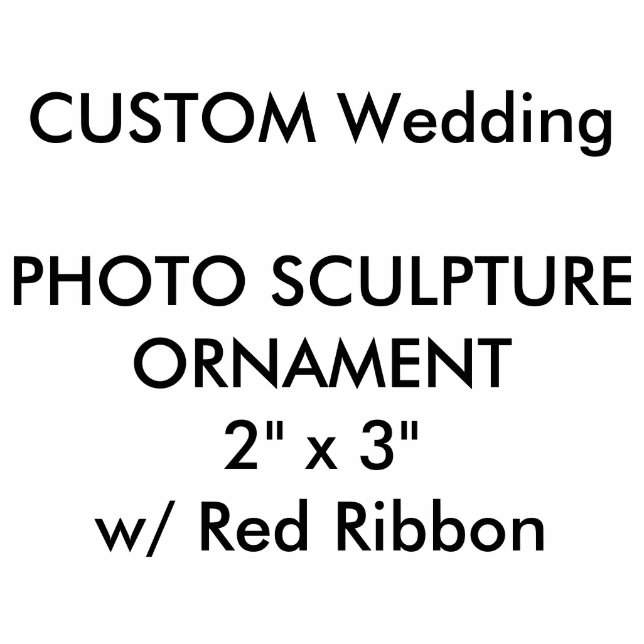 Custom Photo Sculpture Cutout Ornament 2" x 3" (Front)