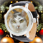 Custom Photo Simple Elegant Personalised Watch<br><div class="desc">Upload a photo, and easily create your personalised watch. You can TRANSFER this DESIGN on other Zazzle products and adjust it to fit most of the Zazzle items. You can also click the CUSTOMIZE FURTHER to add a text line. Standard Studio designs are made in high-resolution vector graphics for a...</div>