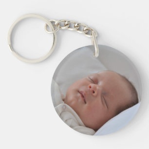 Custom photo simple minimalist key ring
