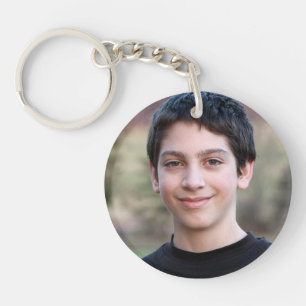 Custom photo simple minimalist key ring