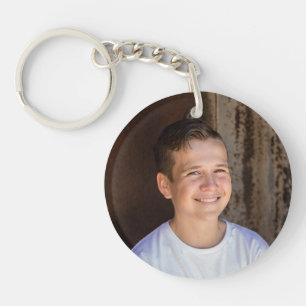 Custom photo simple minimalist keychain