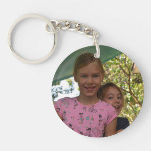 Custom photo simple minimalist keychain