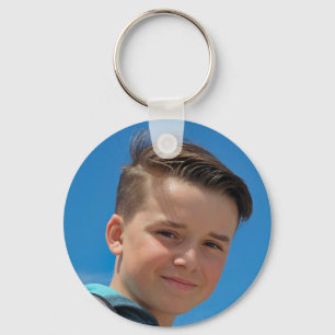 Custom photo simple minimalist keychain
