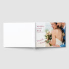 Custom Photo Simple Modern Wedding Guest Book
