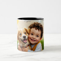 Custom Photo Simple Personalised Dog Child