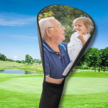 Custom Photo Simple Personalised Golf Head Cover<br><div class="desc">Custom photo golf head cover with personalised photo and black background . Customise these golf head covers with your favourite family photo. Great gift to all golfers, golf lovers. Any design questions, just send a chat or an email charmdesignstudio@rcn.com and we'll be glad to assist. We'll be wishing you a...</div>