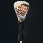 Custom Photo Simple Personalised Golfer Driver Golf Head Cover<br><div class="desc">Modern Custom Photo</div>