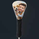 Custom Photo Simple Personalised Golfer Driver Golf Head Cover<br><div class="desc">Modern Custom Photo</div>
