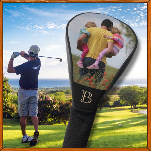 Custom Photo Simple Personalised Monogram * Golf Head Cover