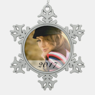 Custom Photo Snowflake Ornament