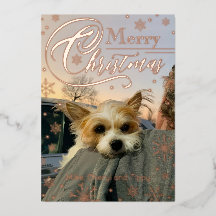 Custom Photo Snowflake Typography Christmas