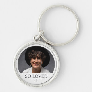 Custom Photo So Loved Person Memorial Gift Key Ring
