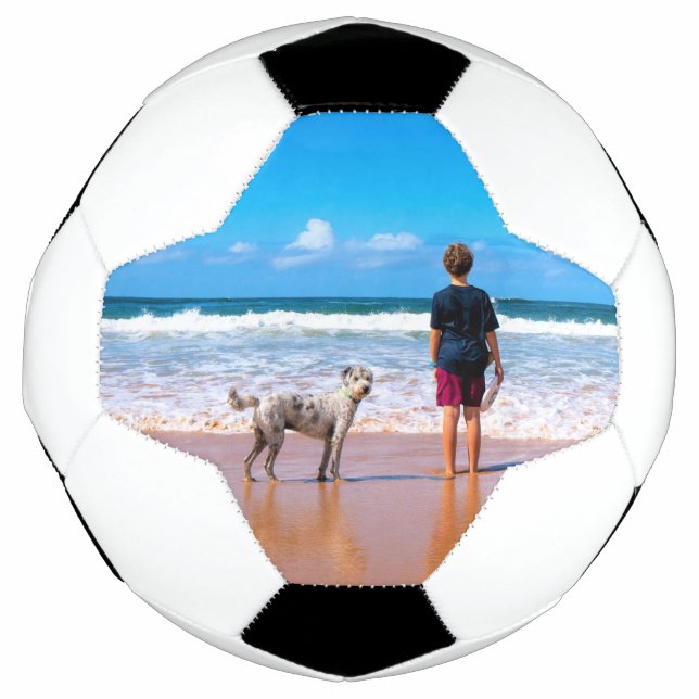 Custom Photo Soccer Ball Gift Your Dog Photos (Front)