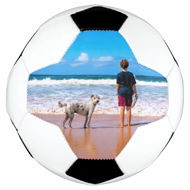 Custom Photo Soccer Ball Your Photos with Pets (Front)