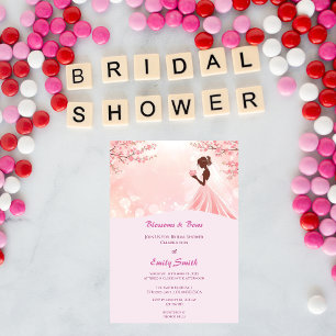 Custom Photo Soft Anime Bridal Shower Invitation