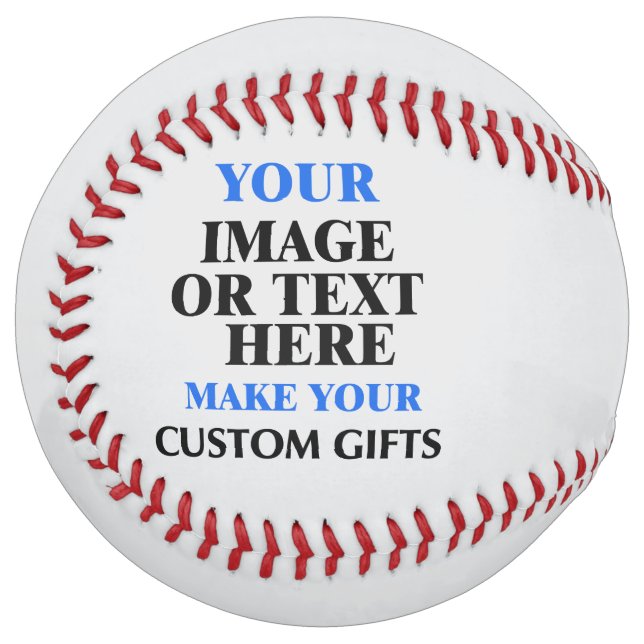 Custom Photo Softball, Your Design Gift Ball (Front Left)