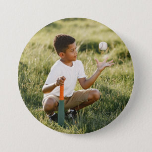 Custom photo sports button / pin