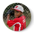 Custom photo sports button / pin