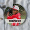 Custom photo sports button / pin with name & #