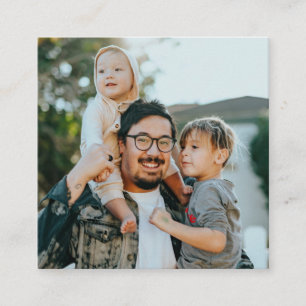 Custom Photo Square Business Card
