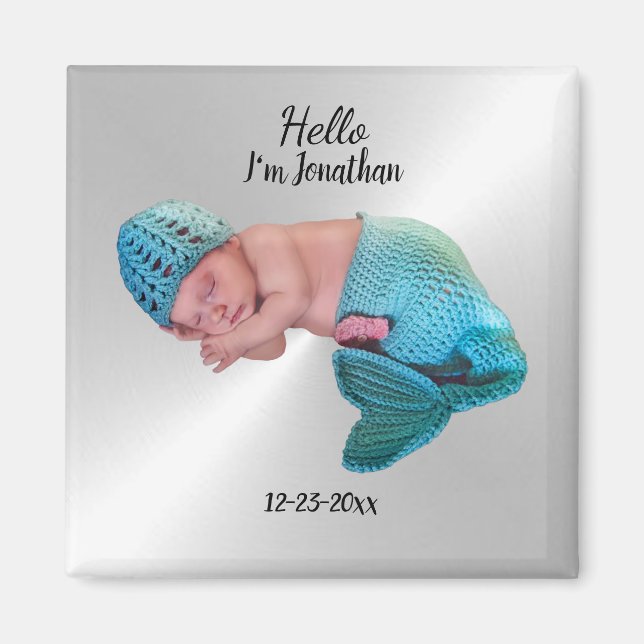 Custom Photo Square Magnet (Front)