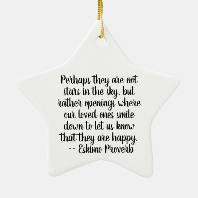 Custom Photo Stars In The Sky Remembrance Ornament (Back)