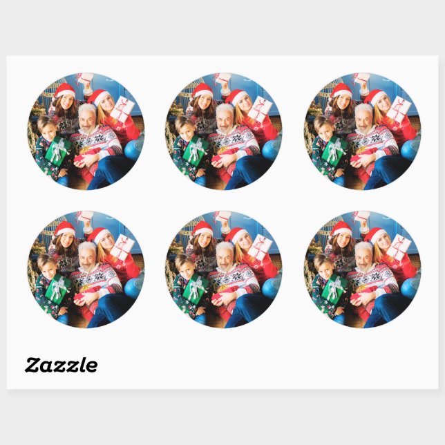 Custom Photo Stickers Personalised Photo Family (Sheet)
