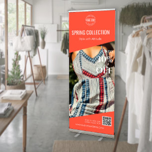 custom Photo Store New Arrival Seasonal Sale Retractable Banner